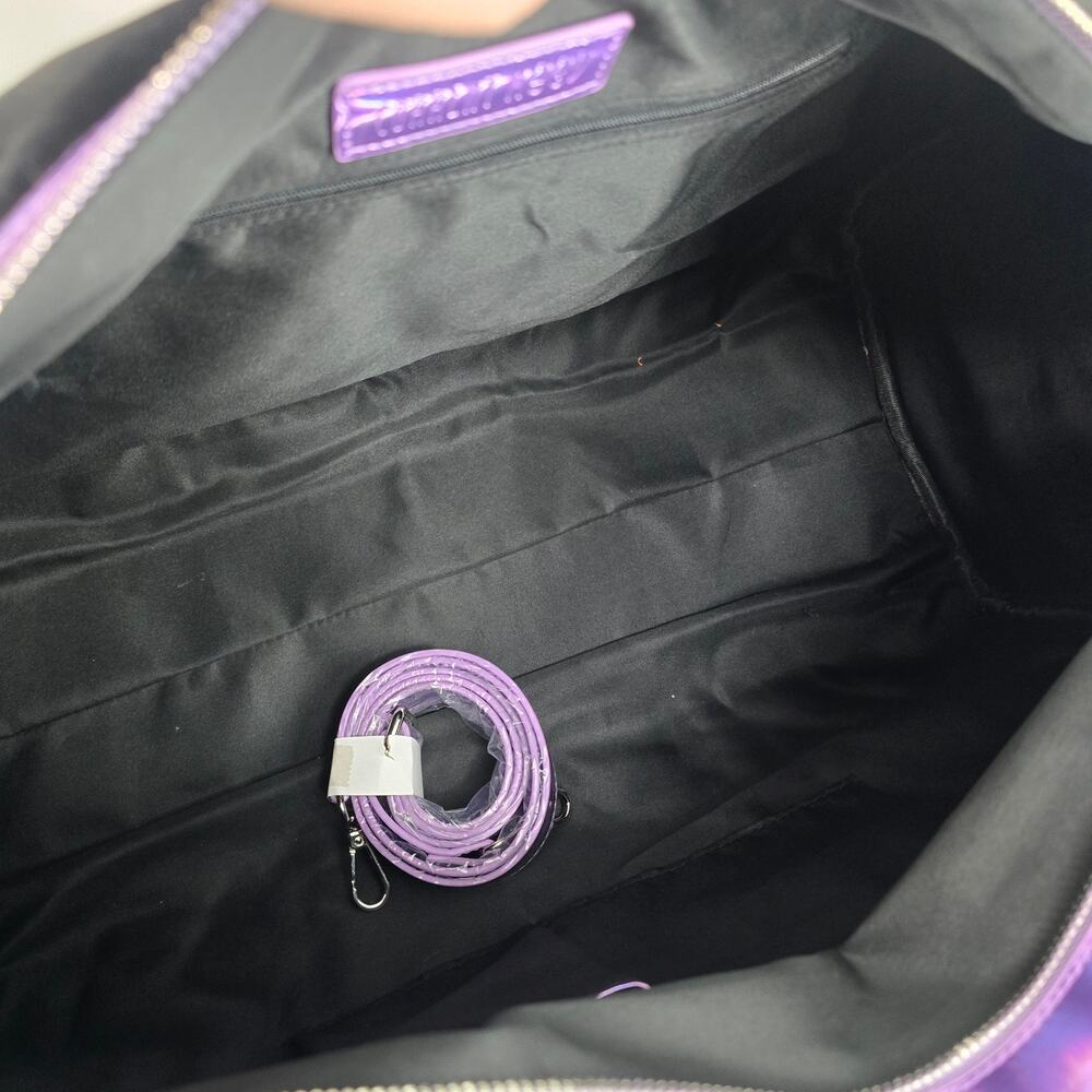 Dolls Kill Current Mood Lost in Wonderland Fuzzy Weekender Bag New - Picture 13 of 15